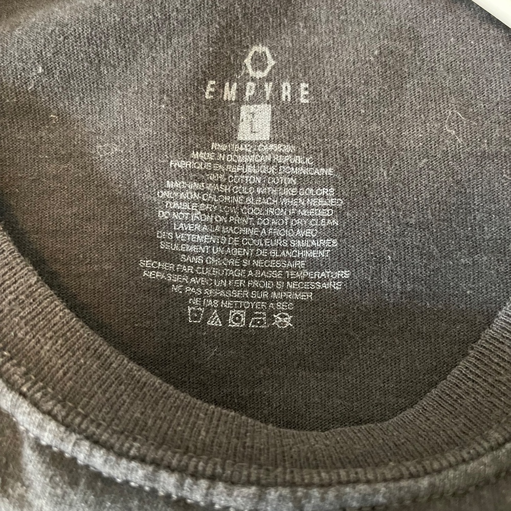 Empyre "Push Run, Skate Getaway" Black Graphic T-Shirt- Size Large - Picture 5 of 5